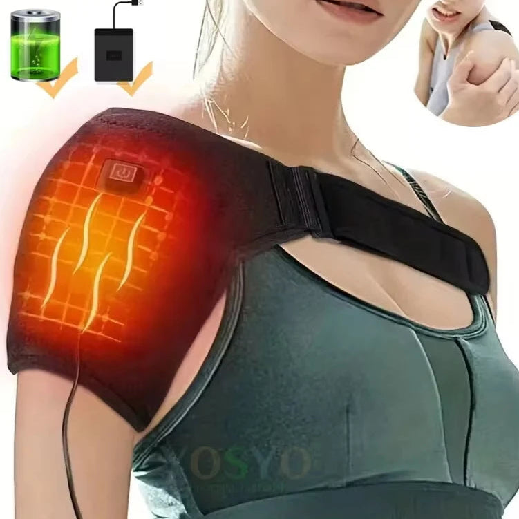 Heated Shoulder Wrap – Pain Relief & Support Brace